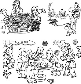 兒童白描圖