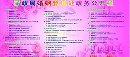 婚姻登記處公開欄圖片
