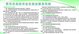 畢業(yè)生就業(yè)服務(wù)范圍圖片