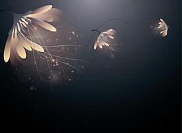 時(shí)尚夢(mèng)幻花紋花朵背景圖片