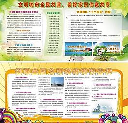 創(chuàng)文明城市宣傳欄 二種圖片