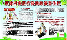 醫療救助政策宣傳欄圖片