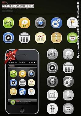 iphone手機(jī)圖標(biāo)源文件