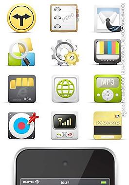 iphone手機(jī)圖標(biāo)源文件