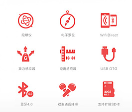 智能手机功能图标