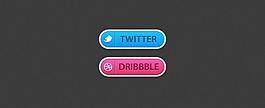 推特和Dribbble按鈕