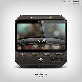 Photoshop繪制質感HTC手機icon圖標教程