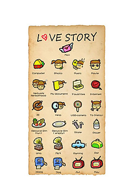 LOVE_STORY主題app圖標(biāo)素材