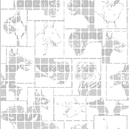 四方無縫拼接狗照片