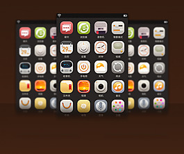手機(jī)主題ICON圖標(biāo)UI  采集大賽