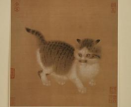 宋畫貓小品圖片