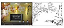 藝術(shù)玻璃玉蘭花圖片