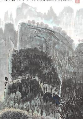 山水國畫圖片
