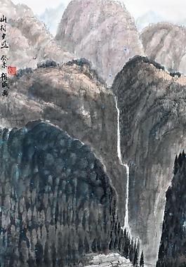 山水國畫圖片