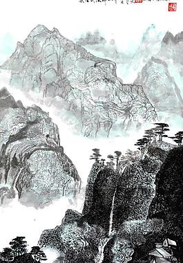 國畫山水圖片