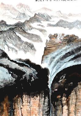 山水国画图片