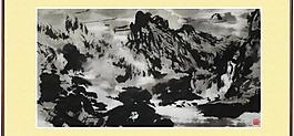 深山流水圖片