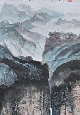 山水國畫圖片
