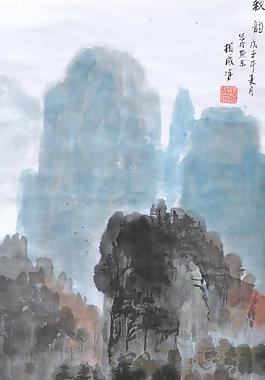 山水國畫圖片
