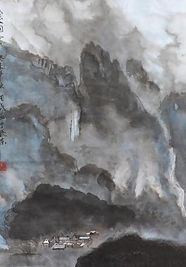 山水國畫圖片
