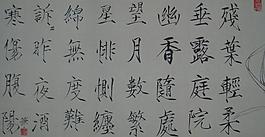吳玉陽瘦金體書法作品圖片