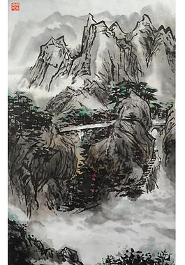 國畫山水圖片