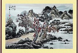 溪山秋色圖片