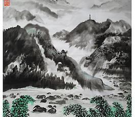 國畫山水圖片