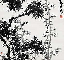 梅竹圖圖片