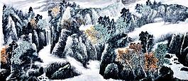 霧鎖山嶺圖片