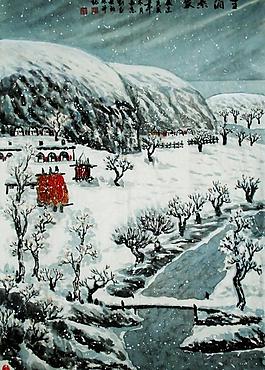 雪润秦家图片