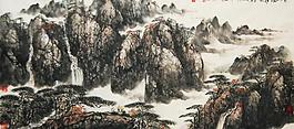 黃山攬勝圖圖片