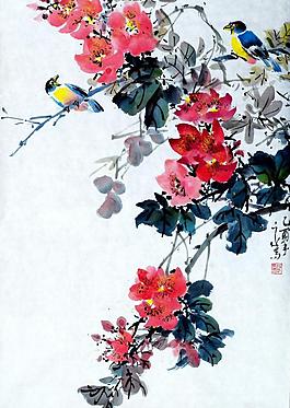 鳥語花香圖片
