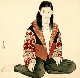 麗人圖圖片