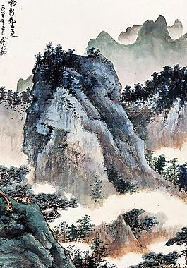云山幽静图图片