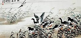 鴻雁圖圖片