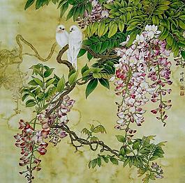 花香鳥醉圖片