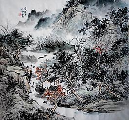 山水畫圖片