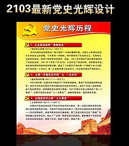 黨史光輝歷程展板圖片