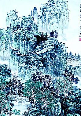 水綠青山盈夏長圖片