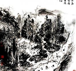 山水圖圖片