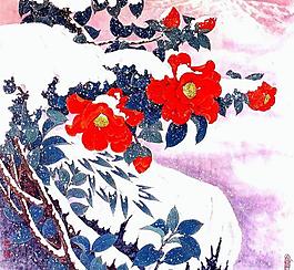 飛雪迎春圖片