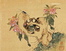 花卉蟲奇石小品圖片