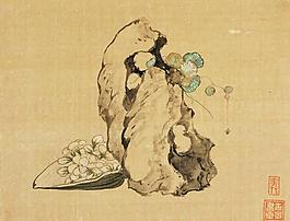 花卉奇石小品圖片