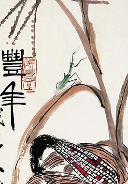 白石國畫圖片