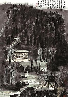 月牙山圖圖片