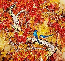 紅葉傳情圖片
