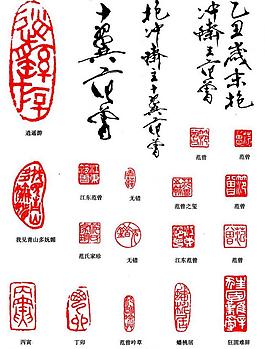 書畫印款圖片