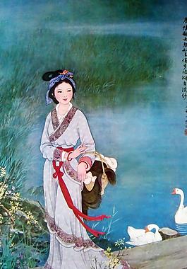 西施浣紗圖片