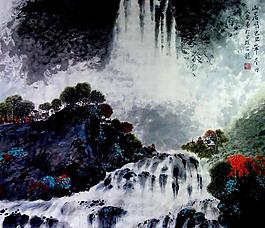 山居圖圖片